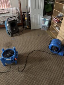 Mitigation Fans Drying Home Water Damage