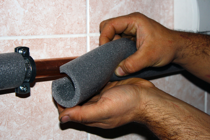 Insulating pipes prevents home water damage