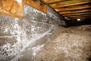 mold growth in a crawl space