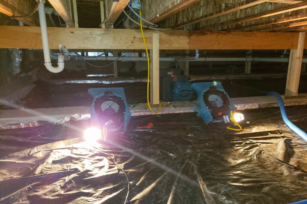 Crawl Space Moisture After Winter