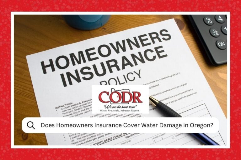 Does Homeowners Insurance Cover Water Damage in Oregon