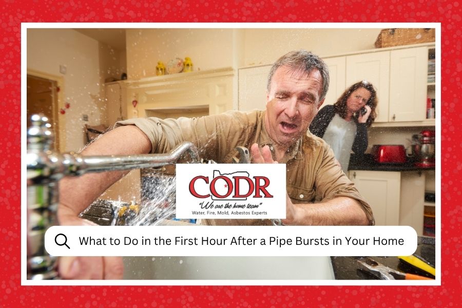 What to Do in the First Hour After a Pipe Bursts in Your Home