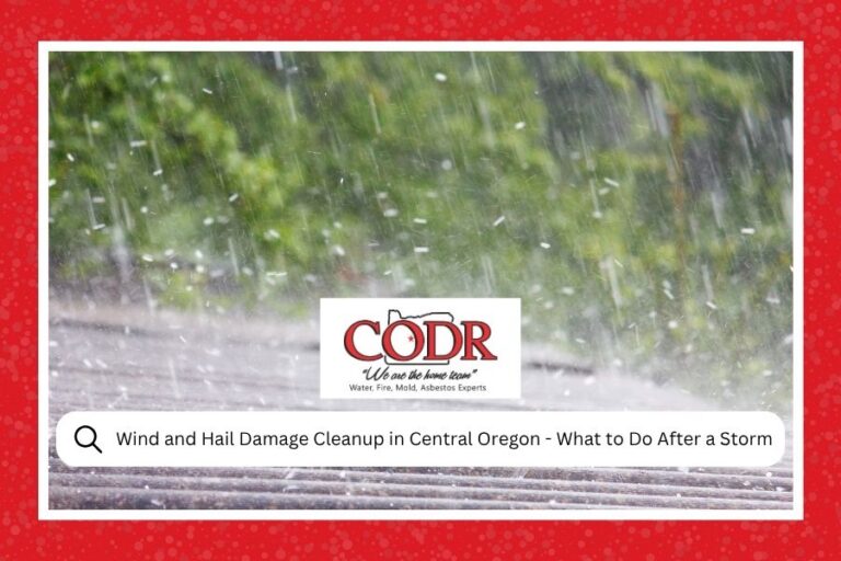 Wind and Hail Damage Cleanup in Central Oregon - What to Do After a Storm