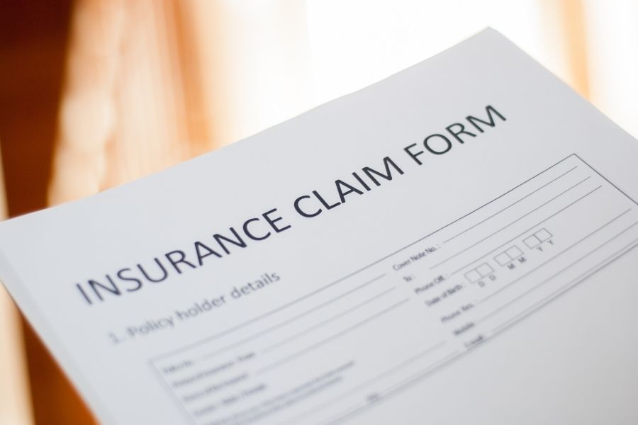 Insurance claim form for filing a storm damage property claim